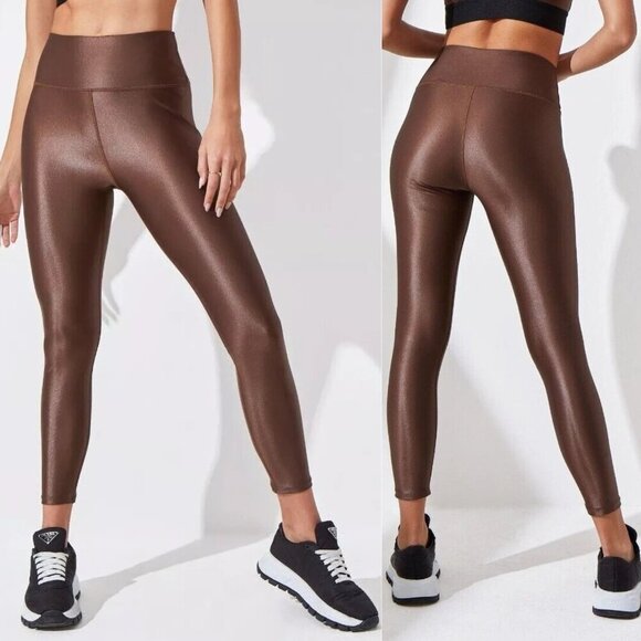 Noli Cafe Almond Liquid Leggings Yoga Workout Pants - 47014 - Picture 1 of 9